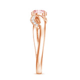 IGI Certified Lab Grown Pink Diamond Classic Engagement Ring