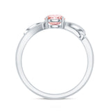 IGI Certified Lab Grown Pink Diamond Classic Engagement Ring
