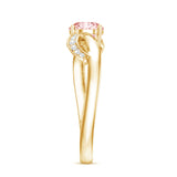 IGI Certified Lab Grown Pink Diamond Classic Engagement Ring