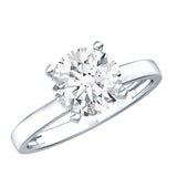IGI Certified 3 CT Round Lab Grown Diamond Solitaire Engagement Ring