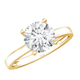 IGI Certified 3 CT Round Lab Grown Diamond Solitaire Engagement Ring