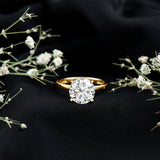 IGI Certified 3 CT Round Lab Grown Diamond Solitaire Engagement Ring