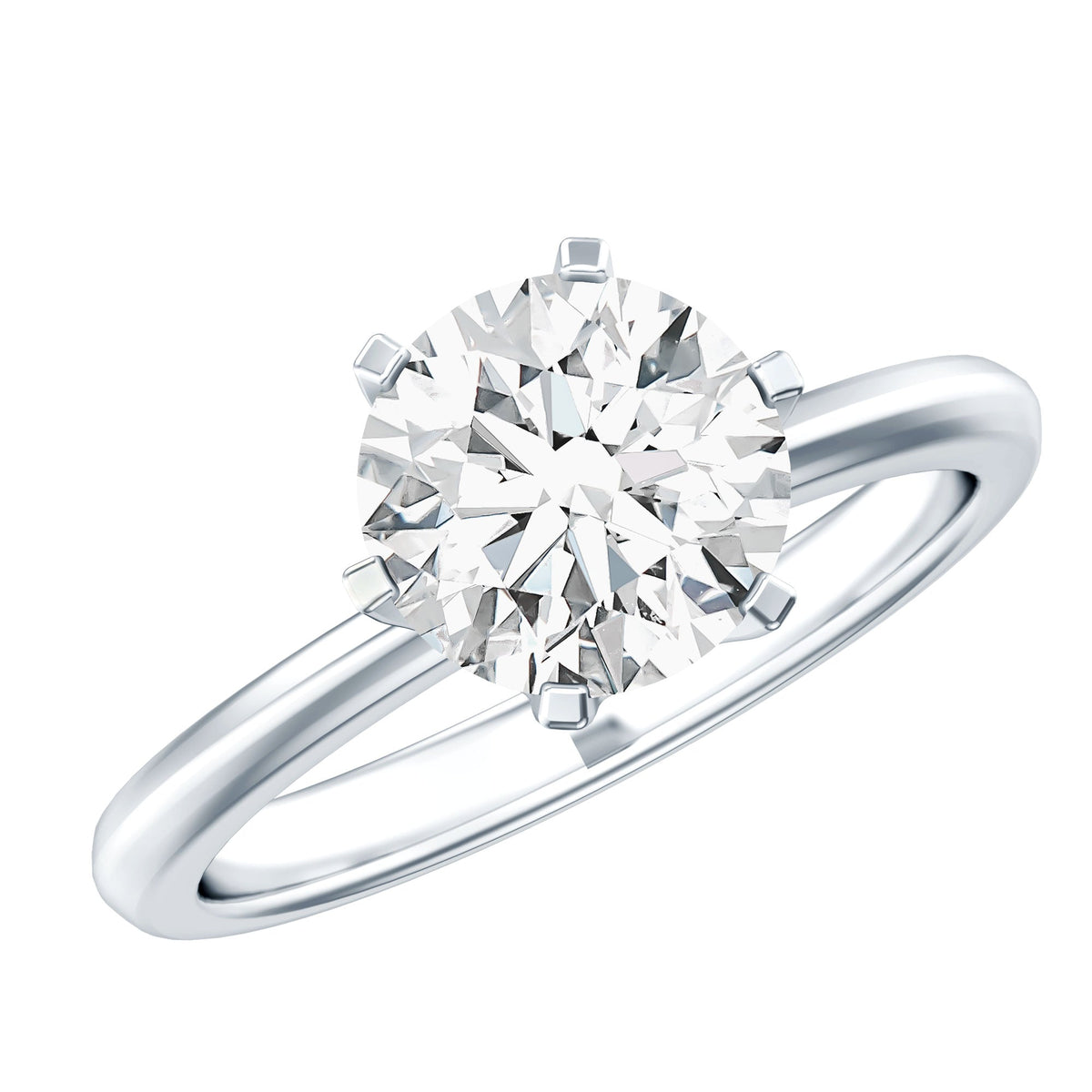 IGI Certified Lab Grown Diamond 2 CT Engagement Ring for Women
