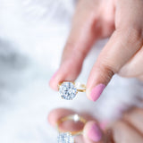 3 Carat IGI Certified Lab Grown Diamond Round Engagement Ring