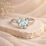 IGI Certified 5 Carat Lab Grown Diamond Solitaire Engagement Ring