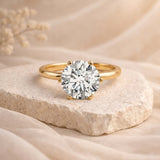 IGI Certified 5 Carat Lab Grown Diamond Solitaire Engagement Ring