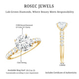 2 Carat Lab Grown Diamond Round Engagement Ring with IGI Certificate