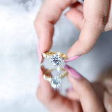 Round Cut 3 Carat Lab Grown Diamond Engagement Ring with IGI Certificate