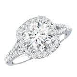 IGI Certified 2 Carat Round Lab Grown Diamond Statement Engagement Ring