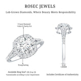 3 Carat Lab Grown Diamond Split Shank Engagement Ring with IGI Certificate