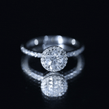 IGI Certified 1 CT Lab Grown Diamond Round Engagement Ring