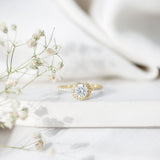 IGI Certified 1 CT Lab Grown Diamond Round Engagement Ring