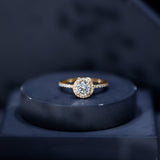 IGI Certified 1 CT Lab Grown Diamond Round Engagement Ring