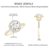 3 Carat IGI Certified Lab Grown Diamond Engagement Ring