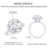 4 Carat Lab Grown Diamond Cocktail Engagement Ring with IGI Certificate