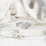 IGI Certified 3 Carat Oval Lab Grown Diamond Marriage Ring Set for Women