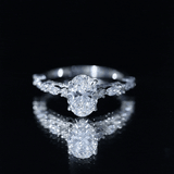 2 Carat Oval Lab Grown Diamond Engagement Ring with IGI Certificate