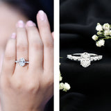 2 Carat Oval Lab Grown Diamond Engagement Ring with IGI Certificate