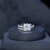 5 Carat IGI Certified Princess Cut Lab Diamond Engagement Ring with Band