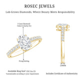 1 Carat Oval Shaped Lab Grown Diamond Engagement Ring with IGI Certificate