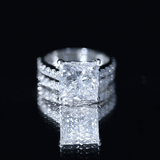 IGI Certified Huge 5 Carat Lab Grown Diamond Engagement Wedding Ring Set