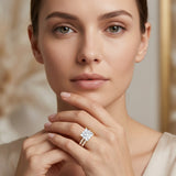 IGI Certified Huge 5 Carat Lab Grown Diamond Engagement Wedding Ring Set