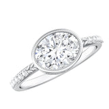 IGI Certified Lab Diamond Engagement Ring with 2 Carat Oval