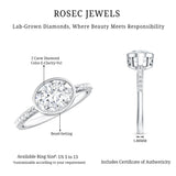 IGI Certified Lab Diamond Engagement Ring with 2 Carat Oval