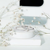 IGI Certified Lab Grown Diamond Oval Engagement Ring with Wedding Band