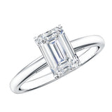 Emerald Cut 2 Carat Engagement Ring with IGI Certified Lab Diamond