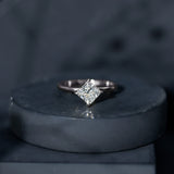 1 Carat Lab Created Diamond Princess Cut Engagement Ring IGI Certified