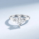 IGI Certified Lab Grown Diamond 3 Carat Princess Cut Engagement Ring