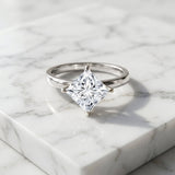 IGI Certified Lab Grown Diamond 3 Carat Princess Cut Engagement Ring