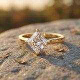 IGI Certified Lab Grown Diamond 3 Carat Princess Cut Engagement Ring