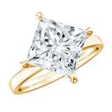 IGI Certified 4 Carat Princess Cut Lab Grown Diamond Engagement Ring