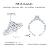 1 Carat Marquise Cut Lab Grown Diamond Split Shank Engagement Ring with IGI Certificate