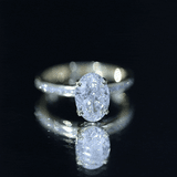 IGI Certified 2 Carat Lab Grown Diamond Oval Engagement Ring With Side Stones