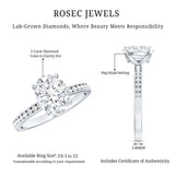 IGI Certified 2 Carat Lab Grown Diamond Oval Engagement Ring With Side Stones