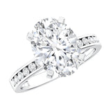 IGI Certified 3 Carat Lab Grown Diamond Oval Engagement Ring for Women