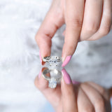 IGI Certified 3 Carat Lab Grown Diamond Oval Engagement Ring for Women