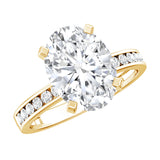 IGI Certified 3 Carat Lab Grown Diamond Oval Engagement Ring for Women