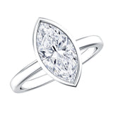 IGI Certified 2 Carat Lab Grown Diamond Marquise Ring For Engagement