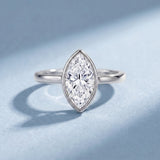 IGI Certified 2 Carat Lab Grown Diamond Marquise Ring For Engagement