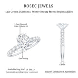 1 Carat Oval Cut Lab Grown Diamond Side Stone Engagement Ring IGI Certified