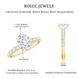 1 Carat Oval Cut Lab Grown Diamond Side Stone Engagement Ring IGI Certified