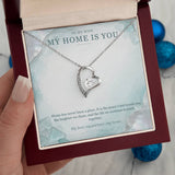 To My Wife Sea Glass Pearl Necklace – Forever Love Gift