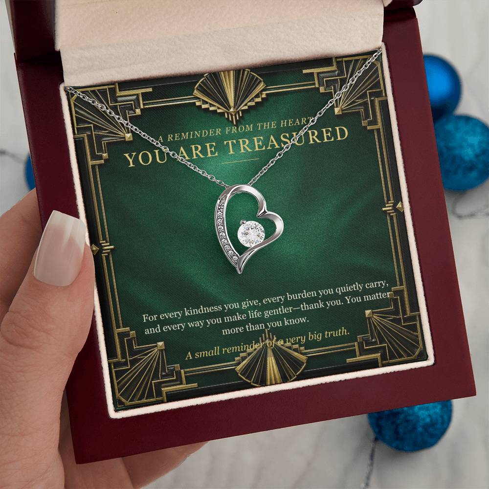 Emerald Art Deco Forever Love Necklace – A Treasured Gift