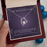 To My Daughter Moonstone Constellation Necklace – Forever Love Gift