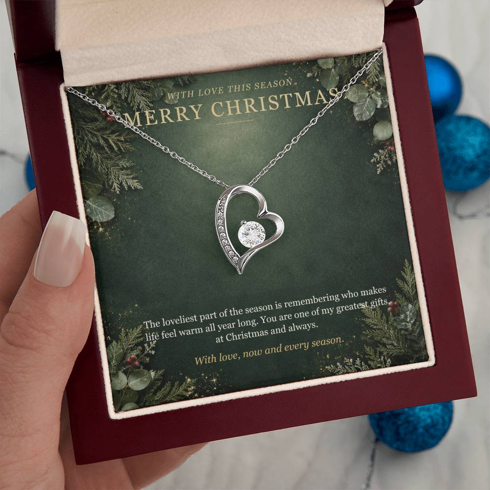Evergreen Winter Jewel Forever Love Necklace – Christmas Gift