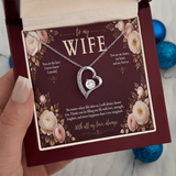 To My Wife Forever Love Necklace – Romantic Heart Pendant Gift